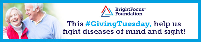 This #GivingTuesday helps us fight disease of the mind and sight!